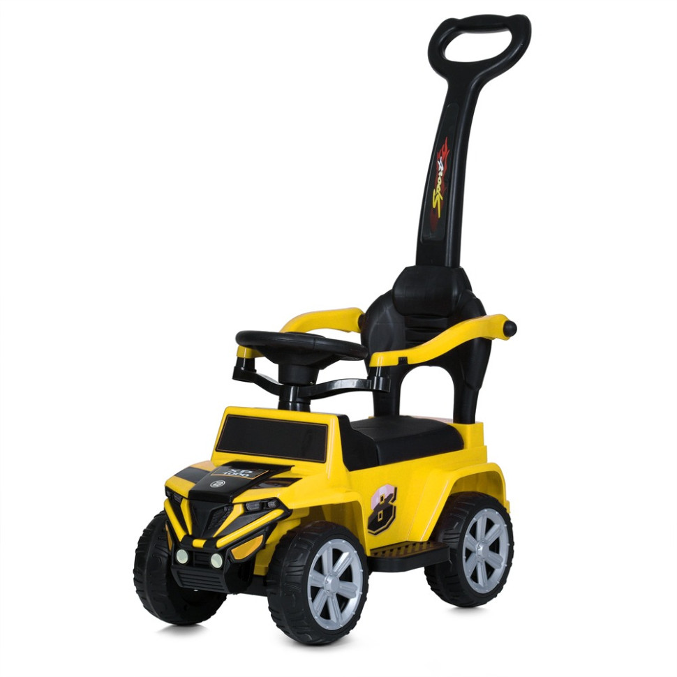 Дитяча каталка-толокар 2 в 1 Bambi Racer M 5805EL-6 з батьківською ручкою
