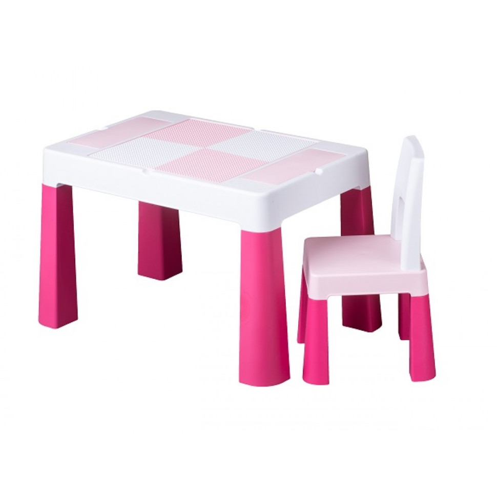 Комплект дитячий Стіл та стілець Tega Baby MF-001-123 Multifun 1 + 1 pink