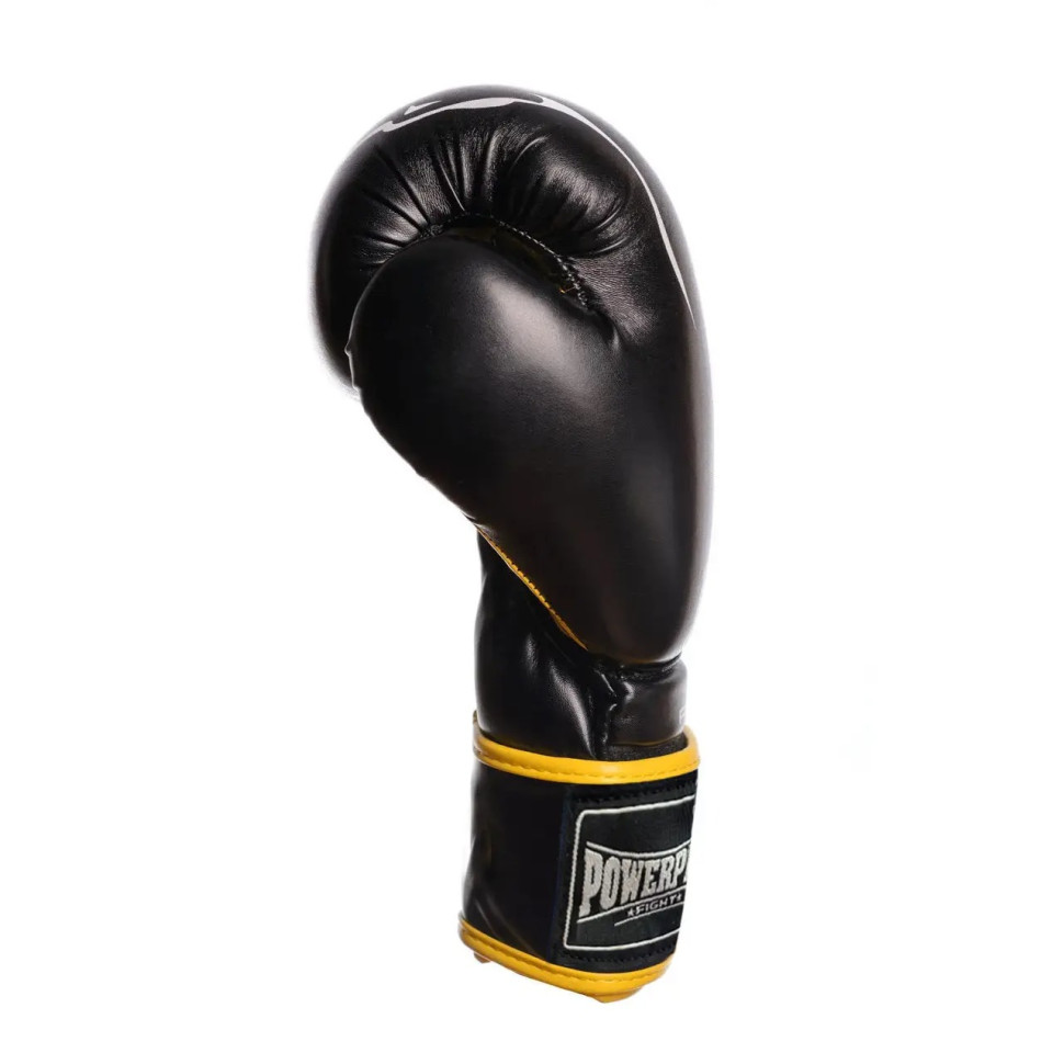 Боксерские перчатки Jagua PowerPlay PP_3018_12oz_Black/Yellow, Черно-Желтые 12 унций