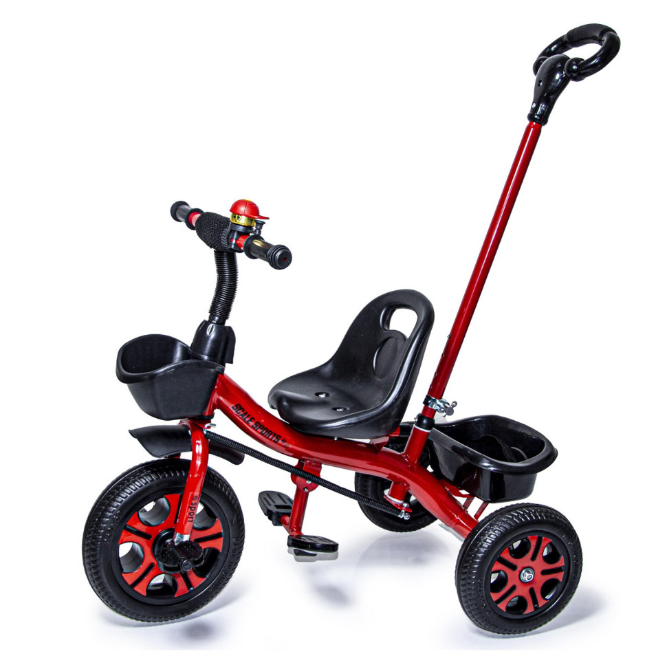 Детский трехколесный велосипед Scale Sports 587792602 с родительской ручкой