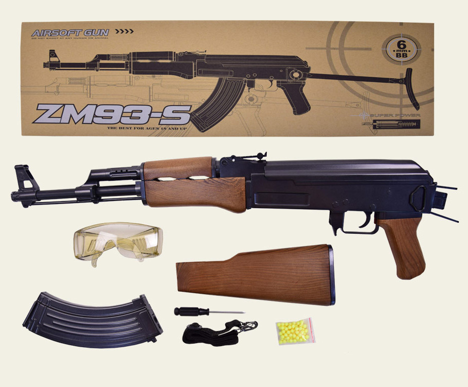 Автомат ZM93-S Калашников метал, склад. приклад купить в Киеве и Украине
