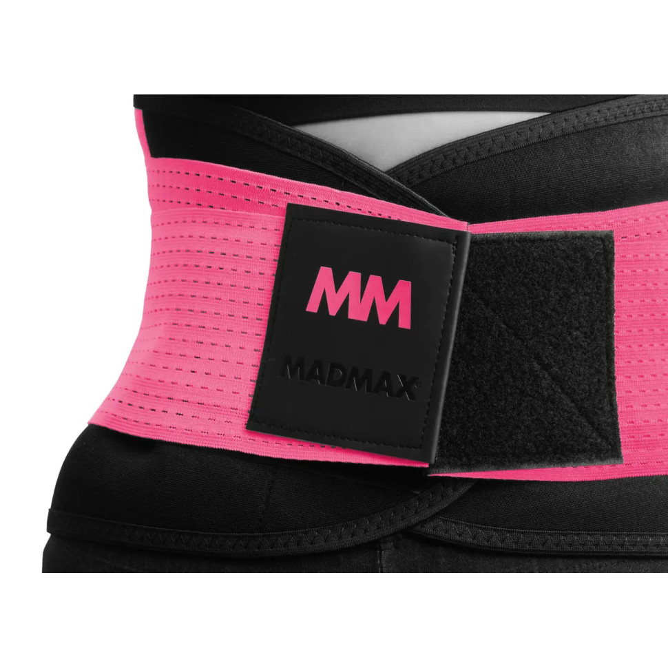 Пояс компресійний Slimming belt MadMax MFA-277-PNK_S Black/neon pink S