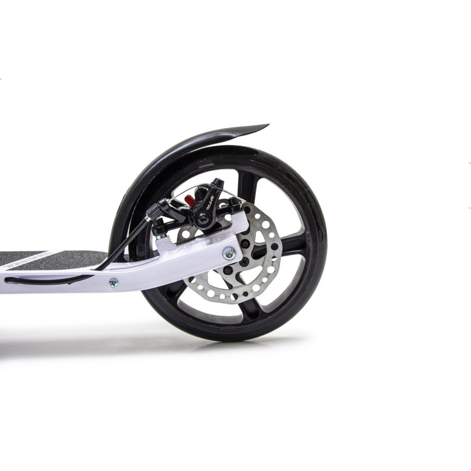 Самокат двухколесный Scale Sports 1111449399 SS-12 белый, дисковый тормоз, Led-фонарик