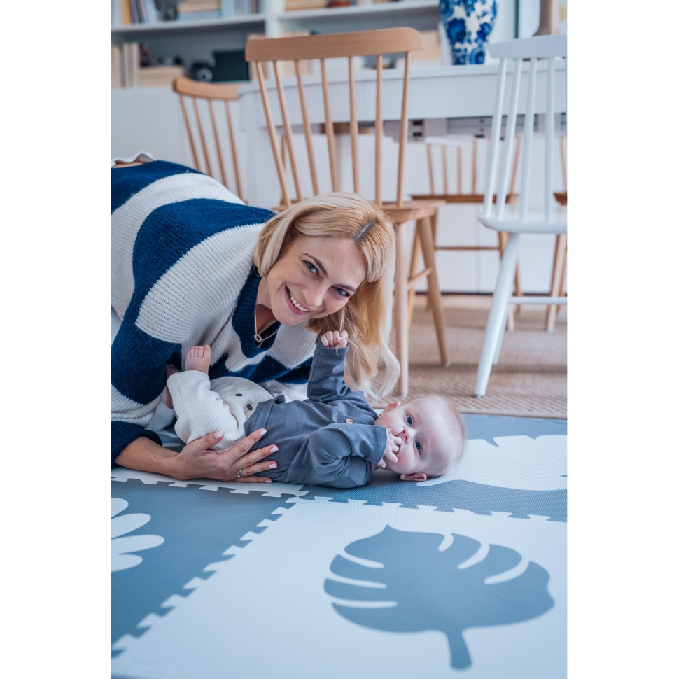 Коврик-пазл FELI MoMi AKCE00028 black, EVA, 4 элемента, 120x120 см