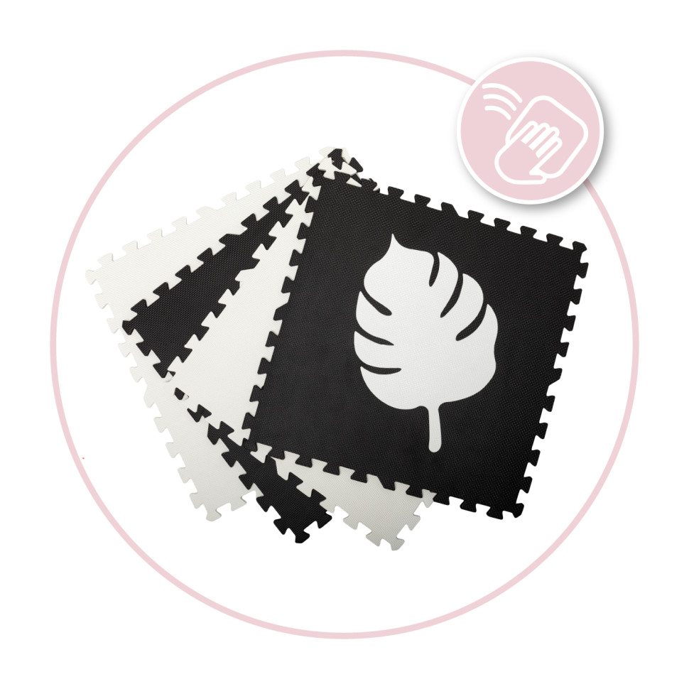 Коврик-пазл FELI MoMi AKCE00028 black, EVA, 4 элемента, 120x120 см