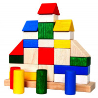 Деревянная пирамидка-кубики "Дворец" Ду-23