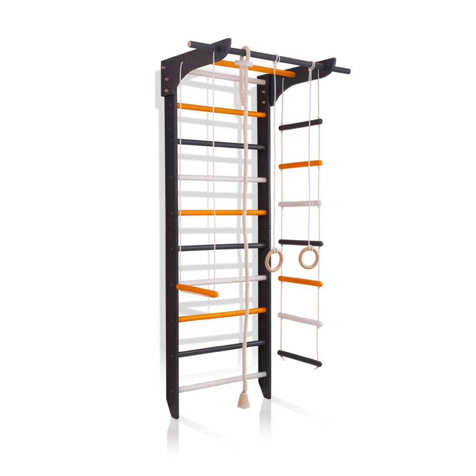 Спортивный уголок SportBaby 8-Lux 1-220 с канатом, кольцами и трапецией