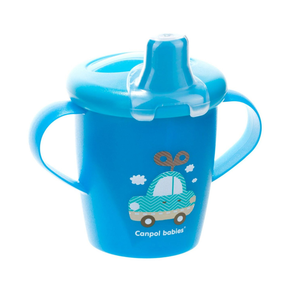 Детская кружка непроливайка Canpol babies 31/200_blu синяя, 250 мл