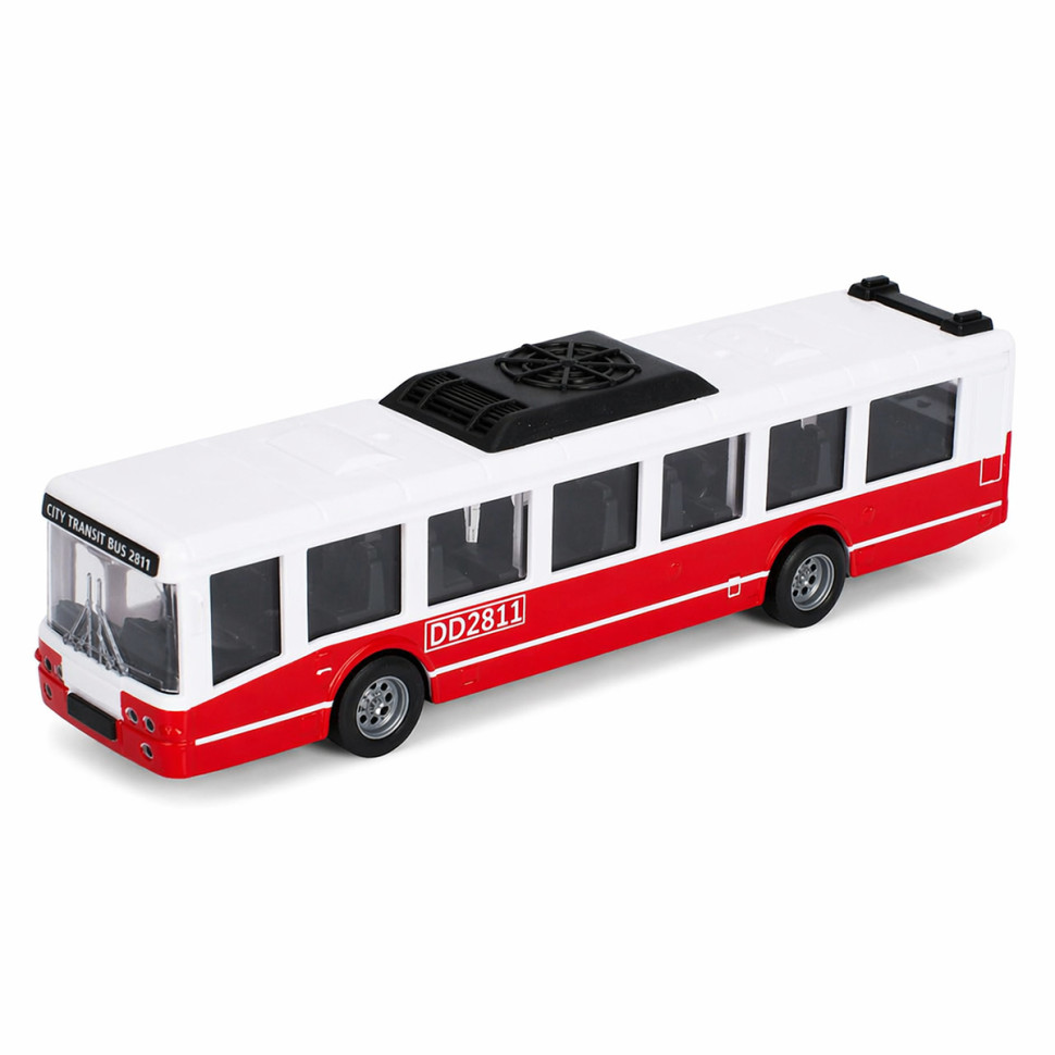 Игрушечный инерционный Автобус Bambi 6334(Red) резиновые колеса, 16 см