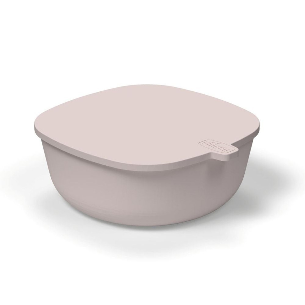 Миска для кормления с крышкой Chicco 16001.15, розовая, от 6 месяцев