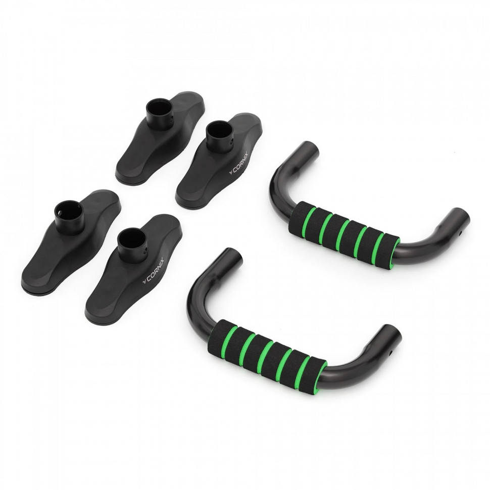 Упори для віджимань Push-up Cornix XR-0169 Black/Green