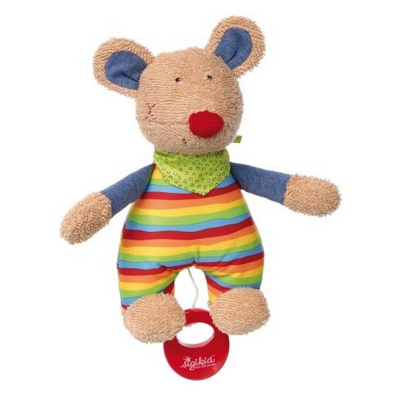 Мягкая музыкальная игрушка Мышка sigikid 41535SK 23 см, с безопасных материалов