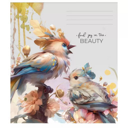 Тетрадь общая "Beauty" Школярик 036-3268L-1 в линию, 36 листов