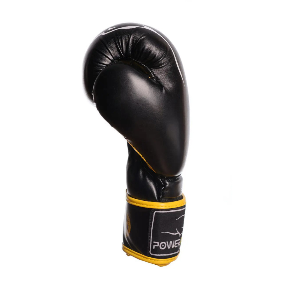 Боксерские перчатки Jagua PowerPlay PP_3018_14oz_Black/Yellow, Черно-Желтые 14 унций