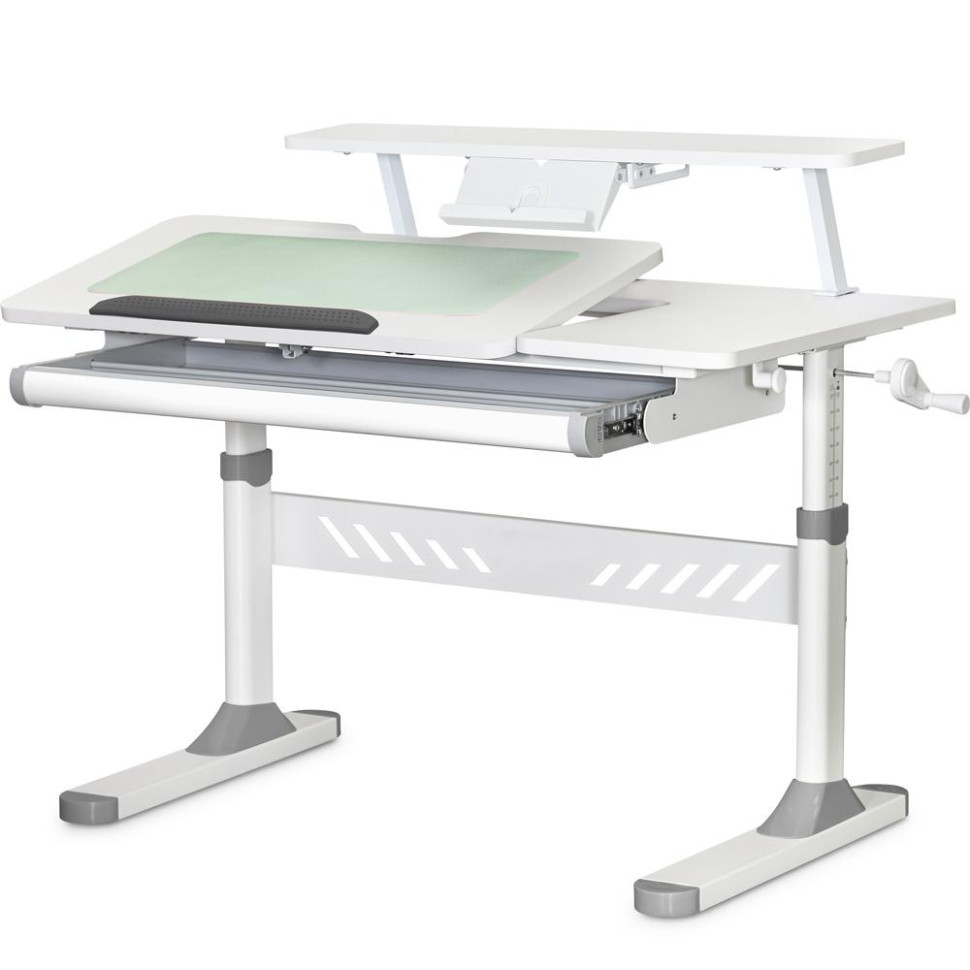 Дитячий стіл з полицею S30 ErgoKids TH-310 W/G + BD-S30 G, Grey