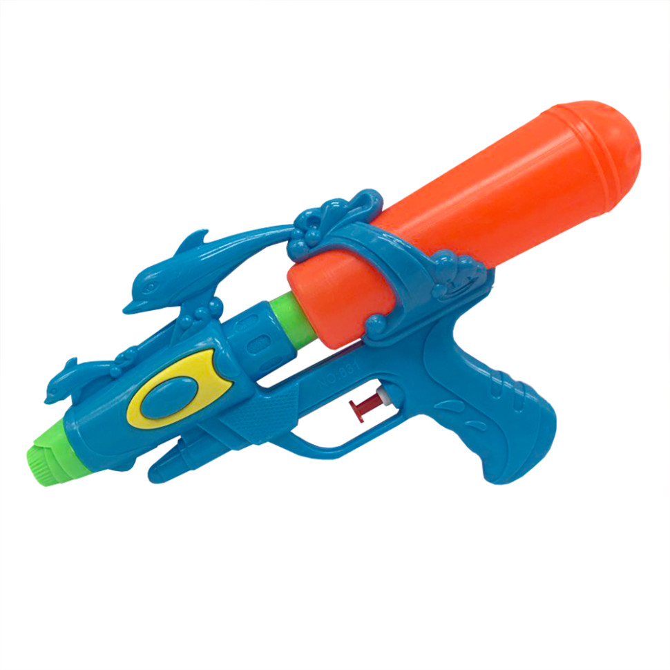Дитячий водяний пістолет Bambi MR 0293(Blue-Orange) розмір середній 27 см