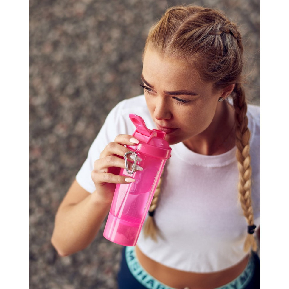 Шейкер спортивний Slim Neon SmartShake 10253201 Pink 500 мл