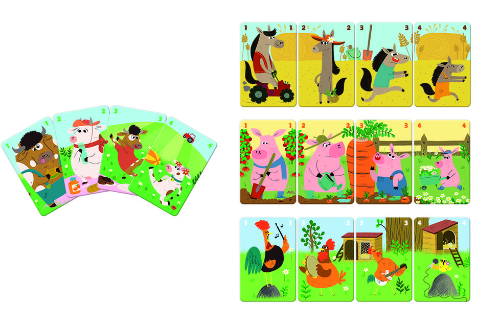 Настольная игра Janod Happy Families Ферма J02756