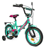 Велосипед детский "Sky" LIKE2BIKE 211402 колёса 14", бирюзовый, рама сталь, со звонком