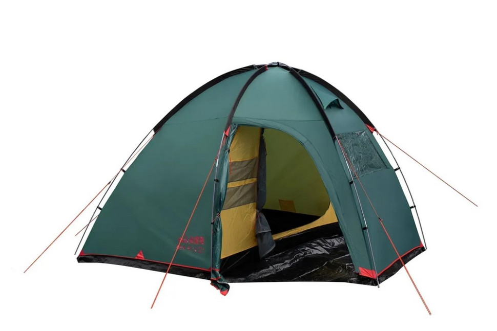 Палатка туристическая Bell 4 (V2) Tramp UTRT-081 green