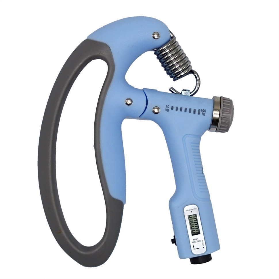 Эспандер кистевой Bambi MS 4218(Blue) регулировка нагрузки 10-100 кг, электронный счетчик