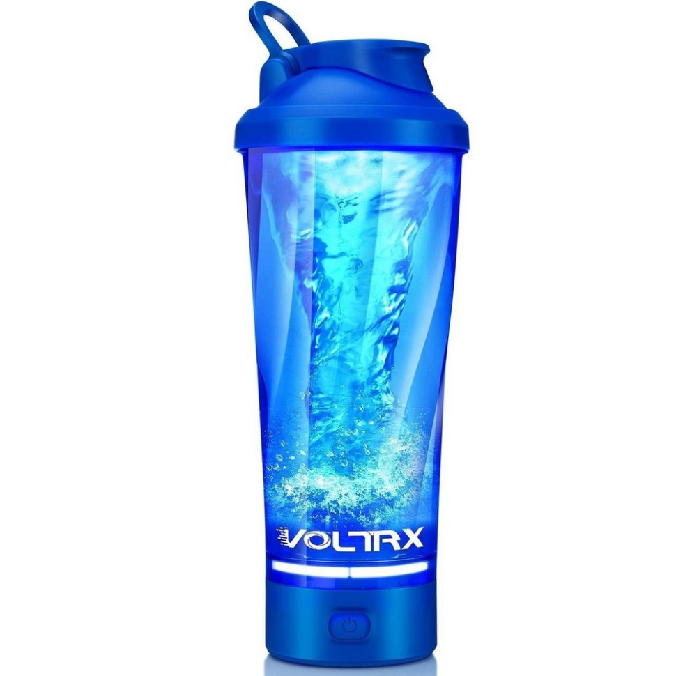 Шейкер спортивный электрический VortexBoost VOLTRX Vortex_Blue 600 мл, Blue