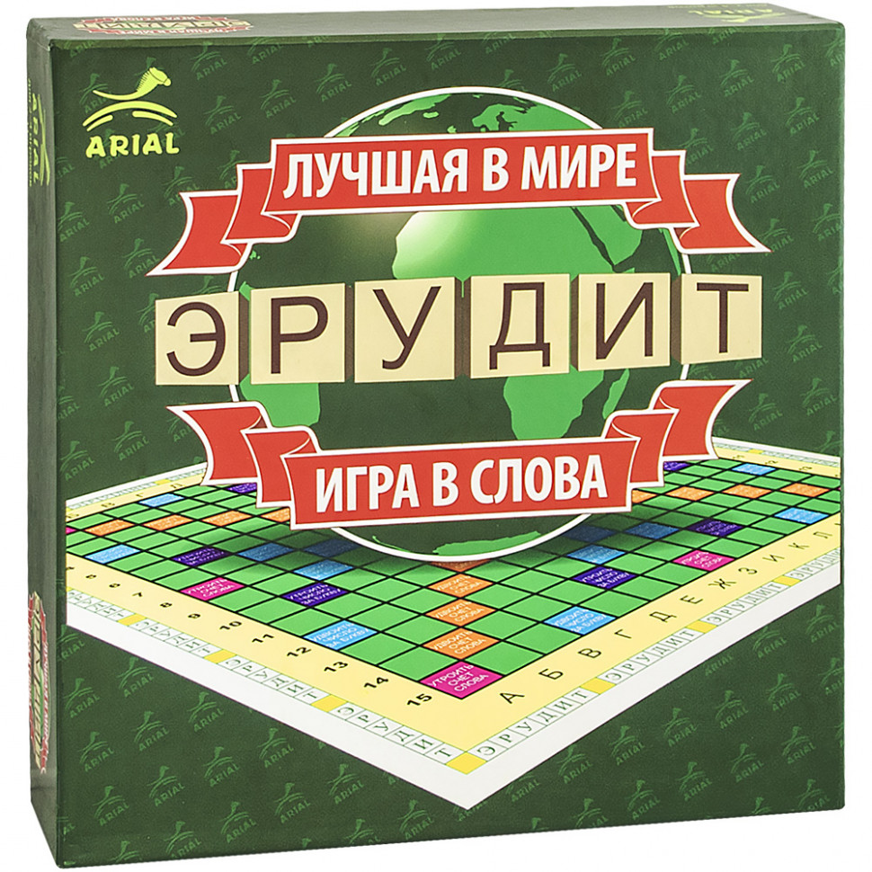 Настільна гра Arial Ерудит-РОС. Гра в слова 910091-1 по цене 210 грн.