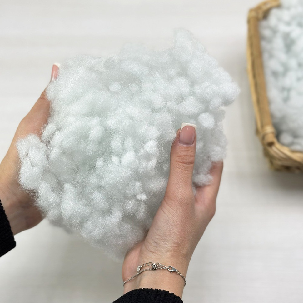 Наповнювач холлофайбер Bambi CY07_1334_11151 для іграшок та подушок, M, 1 кг, білий