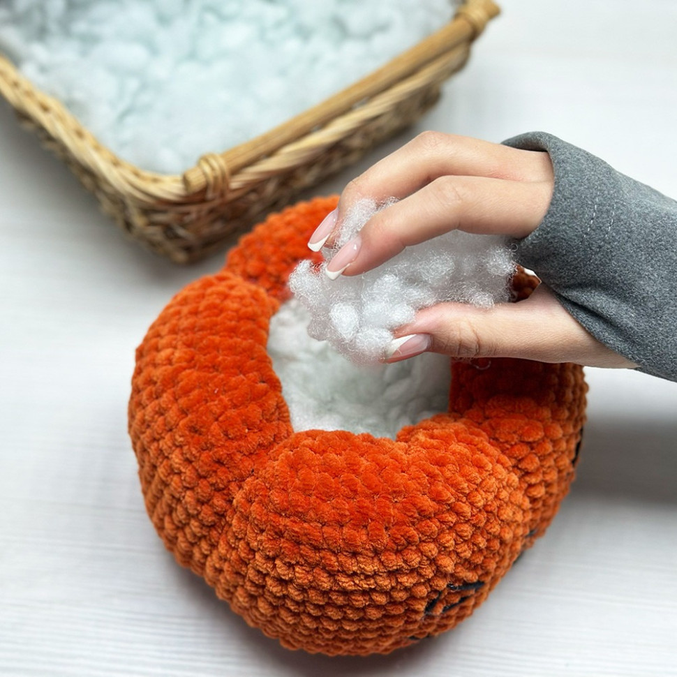 Наповнювач холлофайбер Bambi CY07_1334_11151 для іграшок та подушок, M, 1 кг, білий