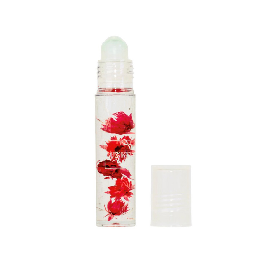 Дитяча олійка-блиск для губ Aqua Fleur Lukky T22005 з червоними квітами