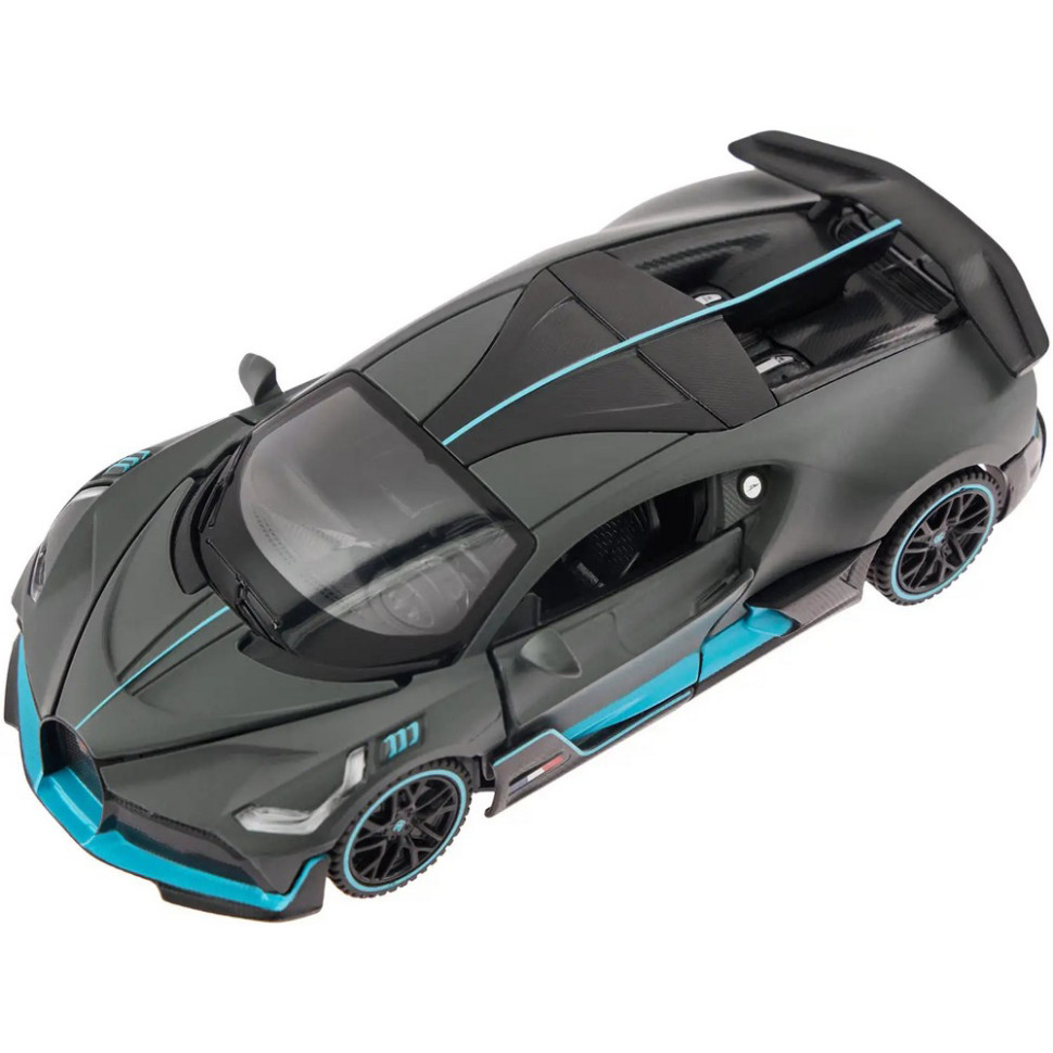 Автомодель инерционная Bugatti DIVO Rastar 64200 grey 1:32