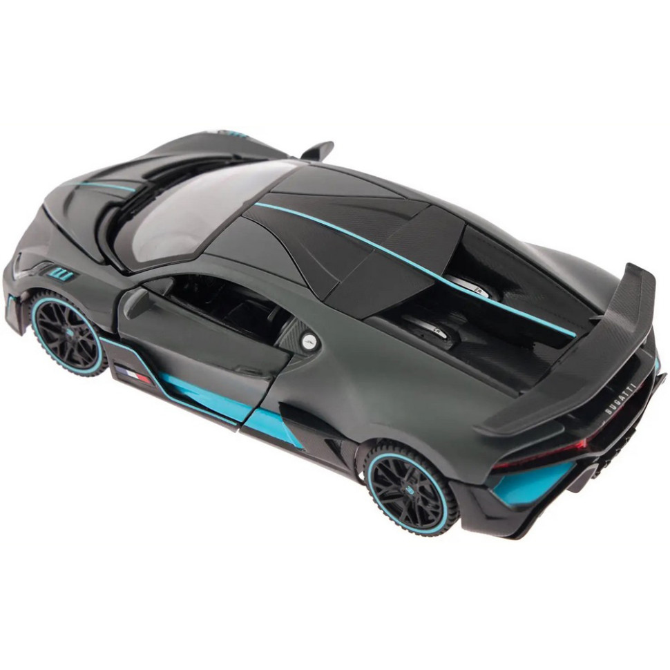 Автомодель инерционная Bugatti DIVO Rastar 64200 grey 1:32
