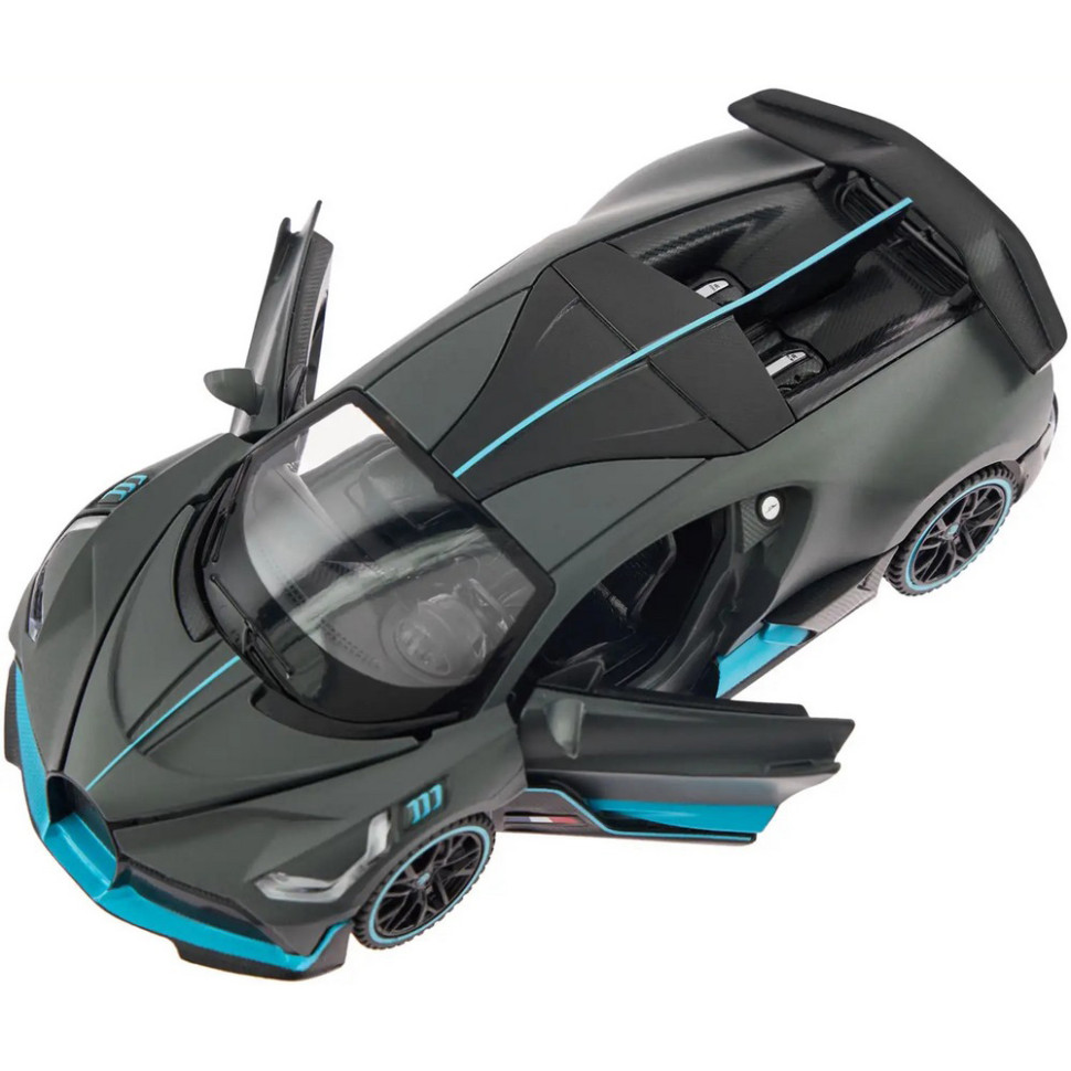 Автомодель инерционная Bugatti DIVO Rastar 64200 grey 1:32