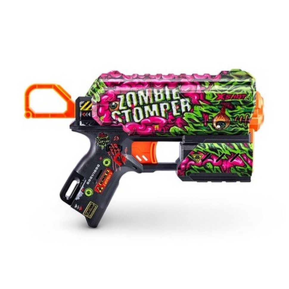 Скорострельный бластер Skins Flux Zombie Stomper X-SHOT 36516A (8 патронов)