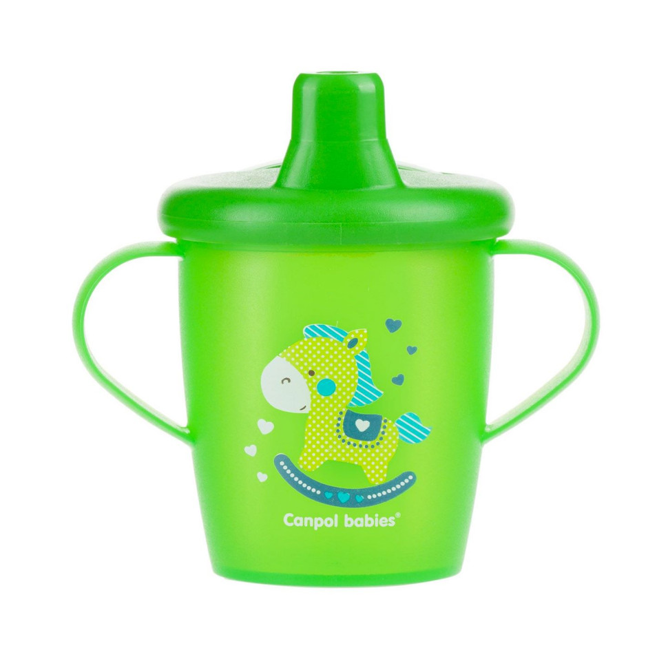 Дитяча кружка непроливайка Canpol babies 31/200_gre зелений, 250 мл