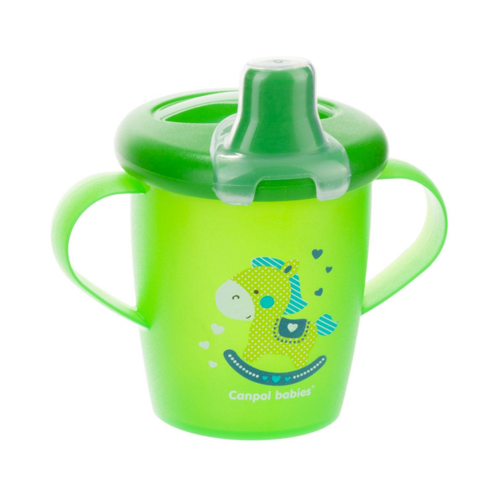 Дитяча кружка непроливайка Canpol babies 31/200_gre зелений, 250 мл