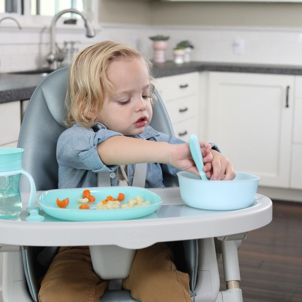 Миска для годування з кришкою Chicco 16001.25 блакитний, від 6 місяців
