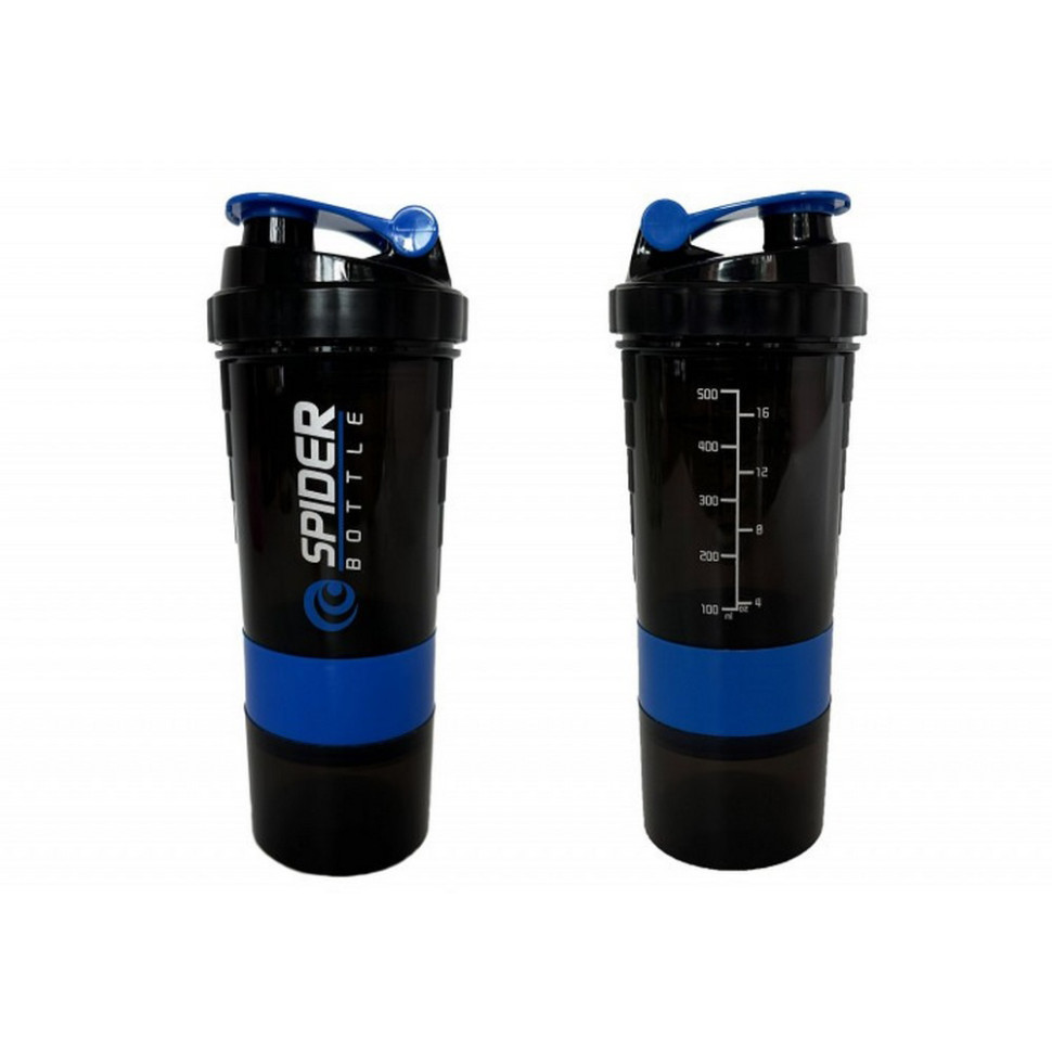 Шейкер спортивный Spider EasyFit EF-7200-BL 0,5 л, Черно-синий