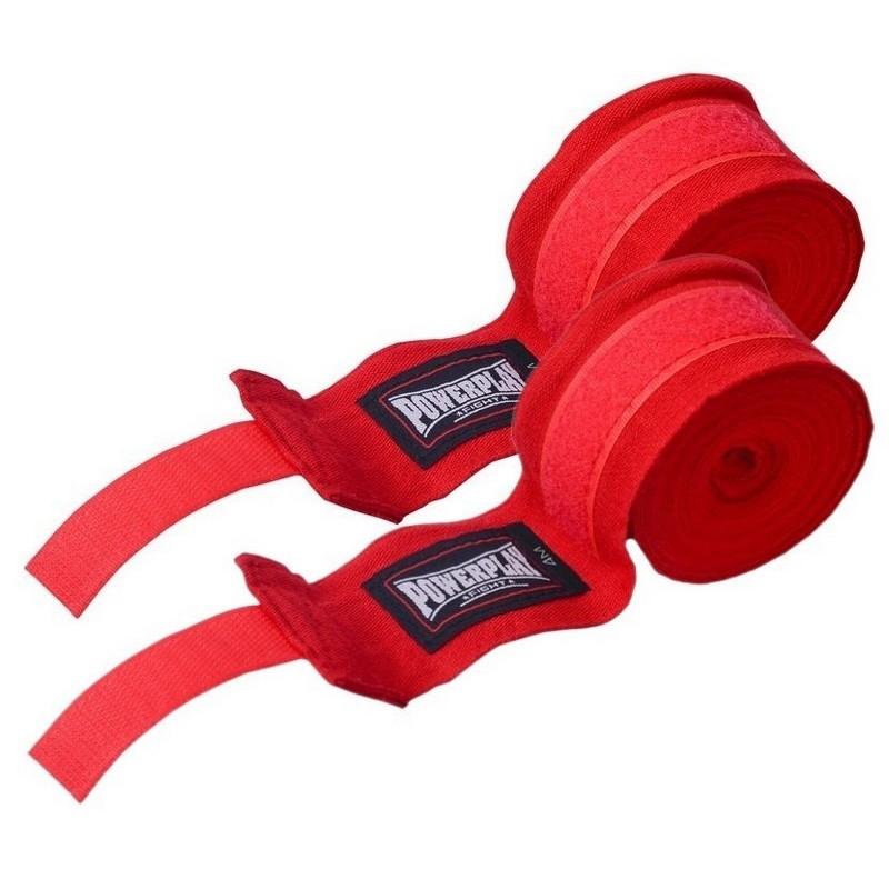 Бинты для бокса Lycra 3047 PowerPlay PP_3047_4,5m_Red, Красные (4,5м)