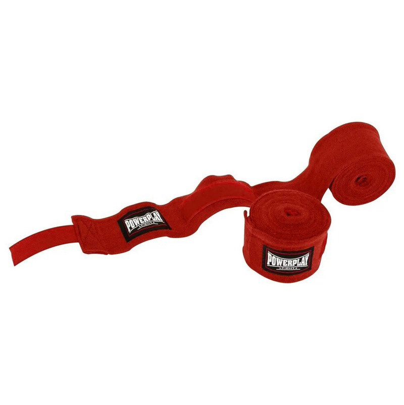 Бинты для бокса Lycra 3047 PowerPlay PP_3047_4,5m_Red, Красные (4,5м)