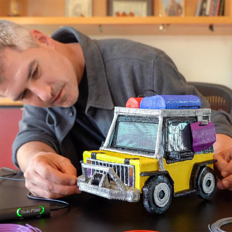 3D-ручка для профессионального использования 3Doodler Create FLOW-INTL Синяя