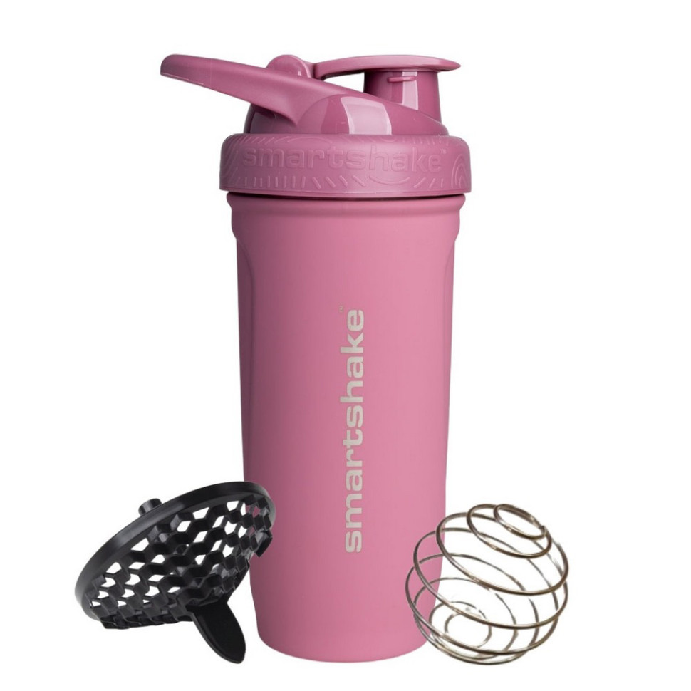 Шейкер спортивный Reforce Stainless Steel SmartShake 11153201 Deep Rose 900 мл
