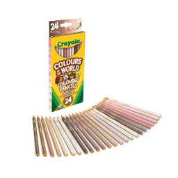 Набір кольорових олівців Colours of the World Crayola 68-4607, 24 шт Набір кольорових олівців Colours of the World Crayola 68-4607, 24 шт
