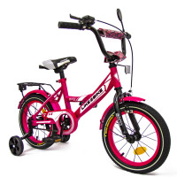 Велосипед детский "Sky" LIKE2BIKE 211403 колёса 14", розовый, рама сталь, со звонком