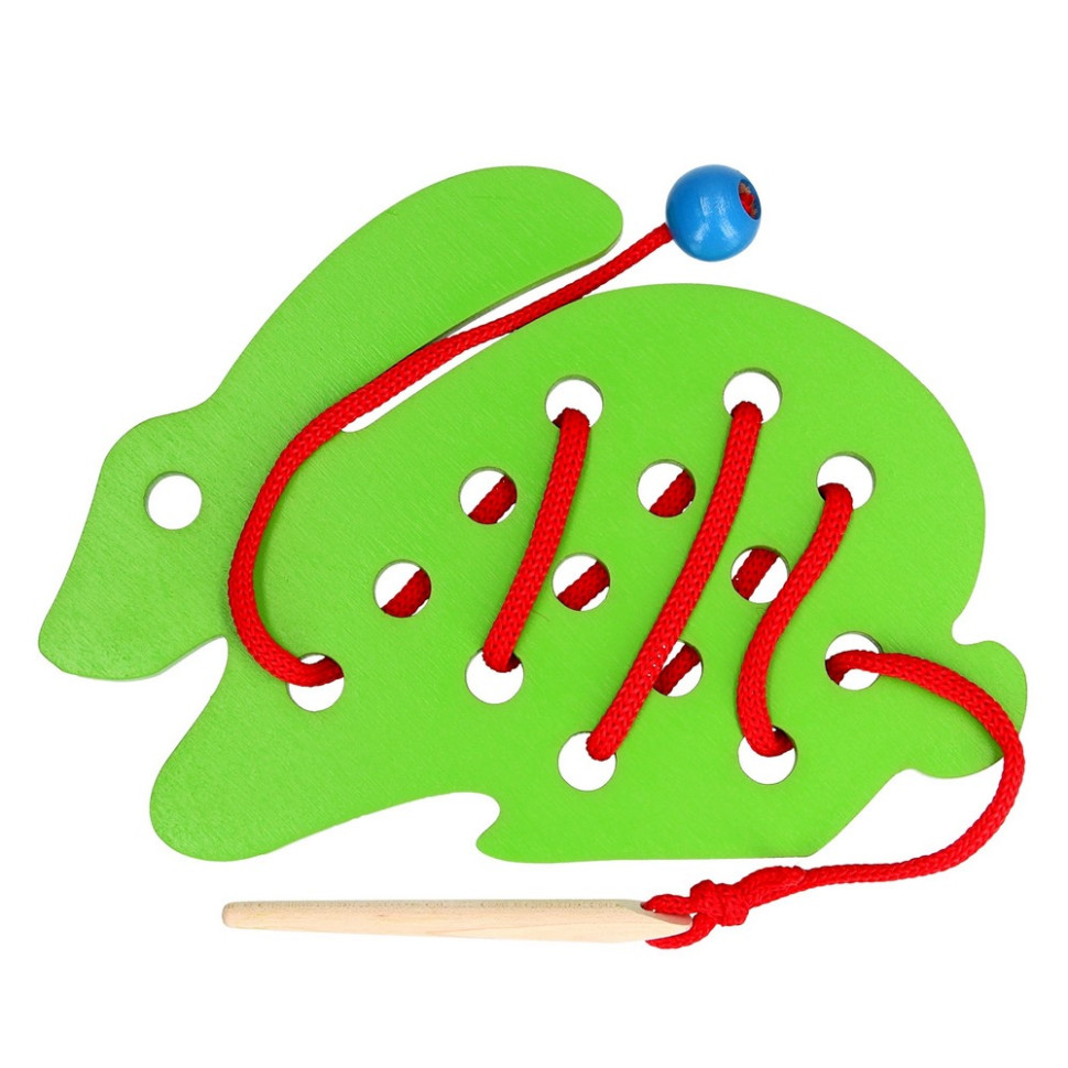 Дитяча дерев'яна шнурівка 