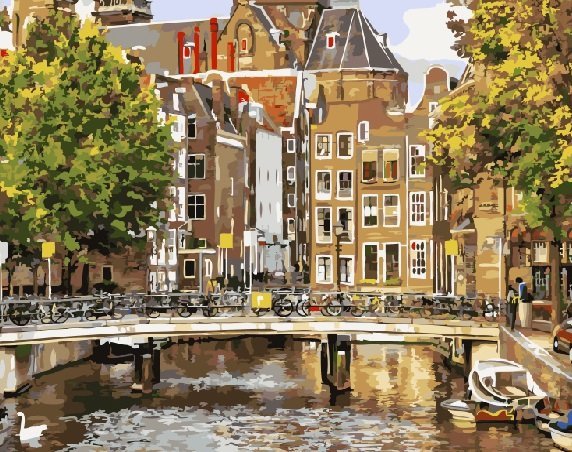Картина за номерами. Brushme "Старий Амстердам" GX21691 по цене 240 грн.