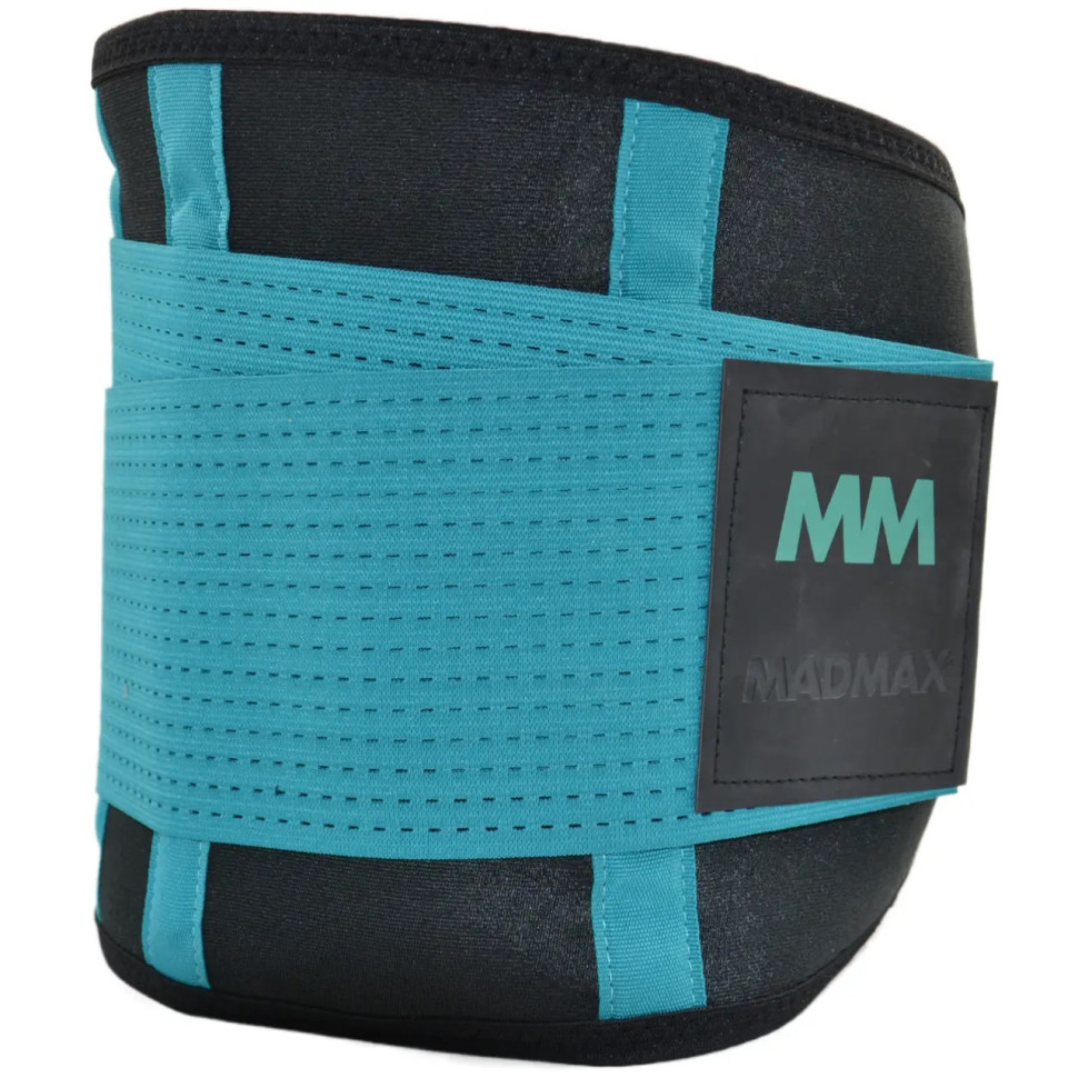 Пояс компрессионный Slimming belt MadMax MFA-277-TRQ_M Black/turquoise M