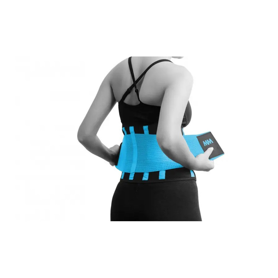 Пояс компрессионный Slimming belt MadMax MFA-277-TRQ_M Black/turquoise M