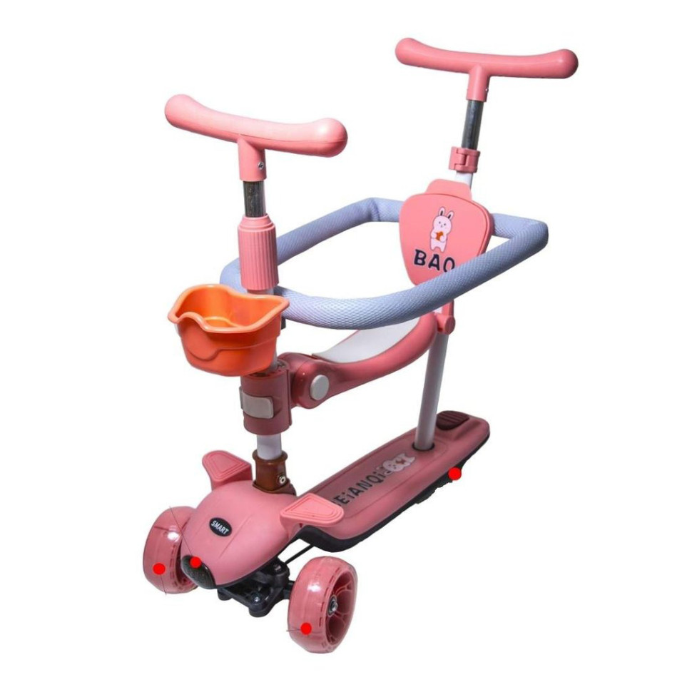Самокат дитячий 3-х колісний 5 в 1 Baq Bambi 148157898 до 25 кг