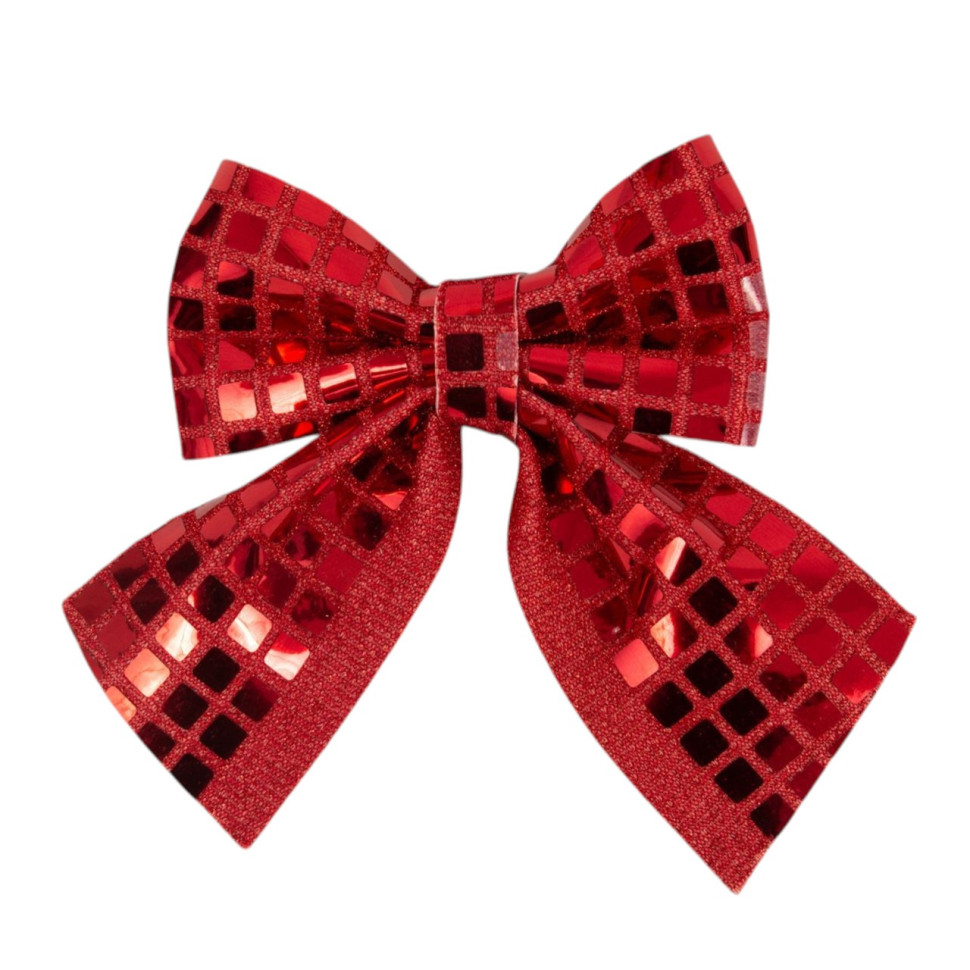 Бант декоративний Mica Decorations 8720983279560_2 червоний 13 см, 2 шт